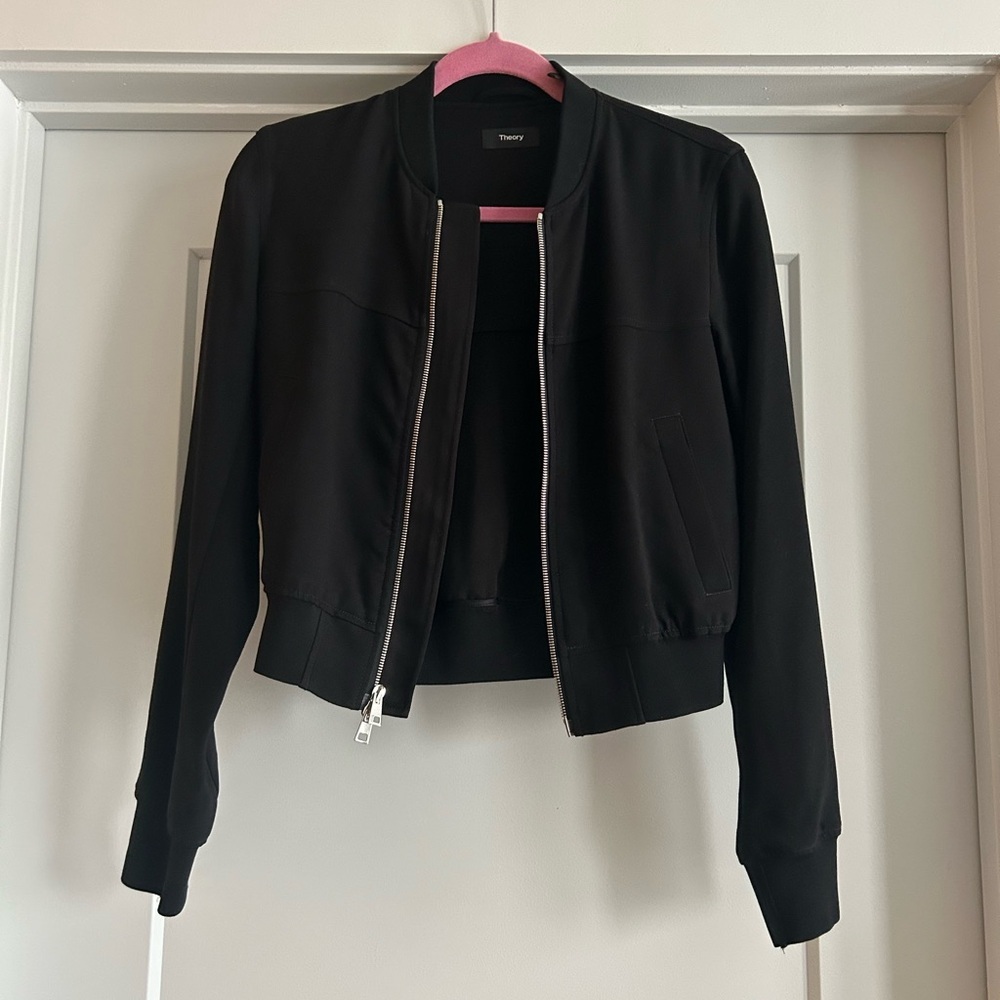 Theory black bomber jacket